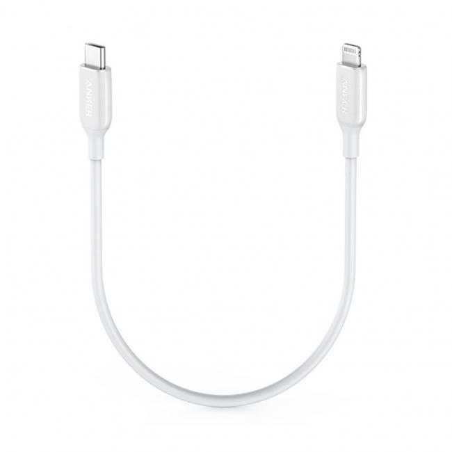 Anker PowerLine III USB-C to Lightning 0.3m (White)