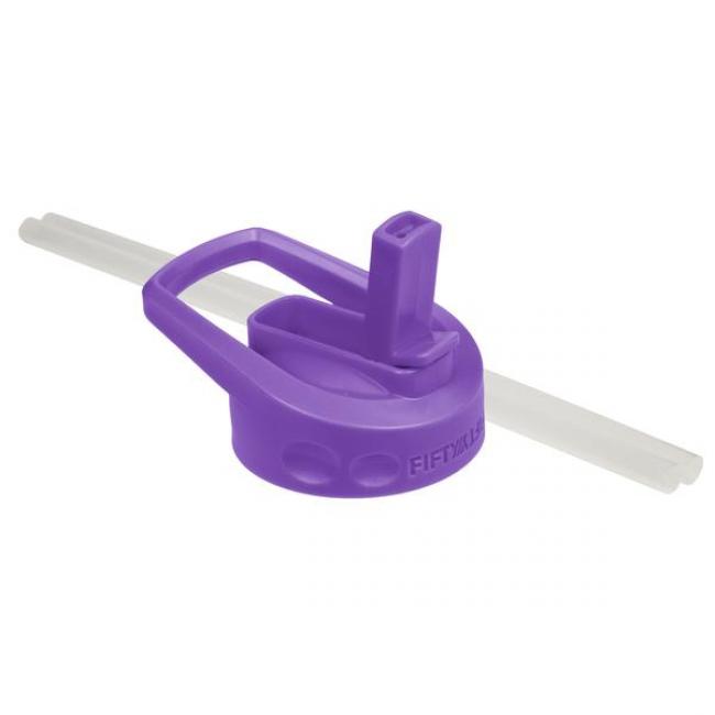 Fifty Fifty Wide Mouth Straw Lid (Royal Purple)
