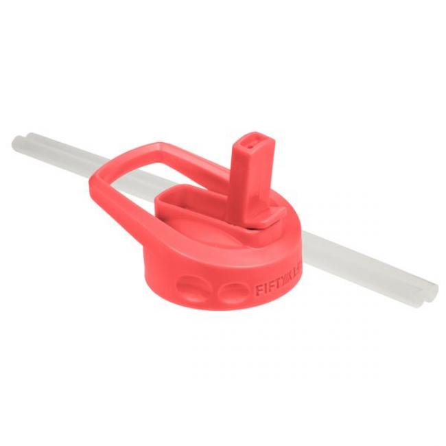 [A68002OR0] Fifty Fifty Wide Mouth Straw Lid (Solar Orange)