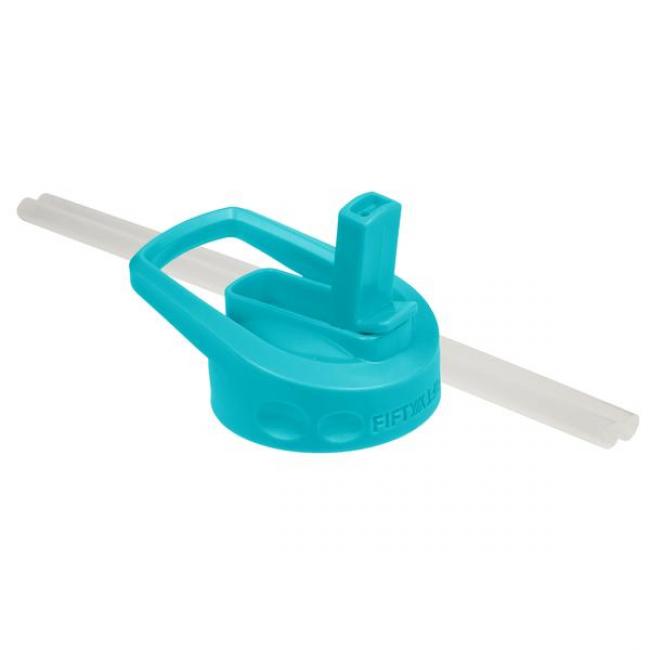 Fifty Fifty Wide Mouth Straw Lid (Aqua)