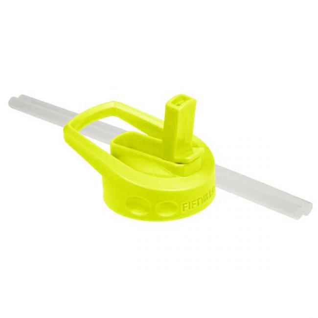Fifty Fifty Wide Mouth Straw Lid (Lime Green)