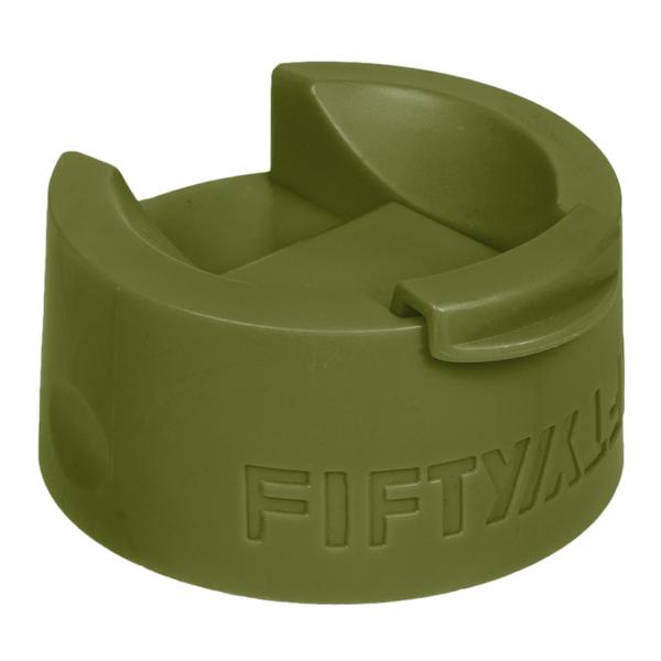 Fifty Fifty wide Mouth Flip Top Lid (Olive Green)