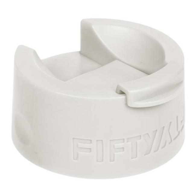 Fifty Fifty wide Mouth Flip Top Lid (White)
