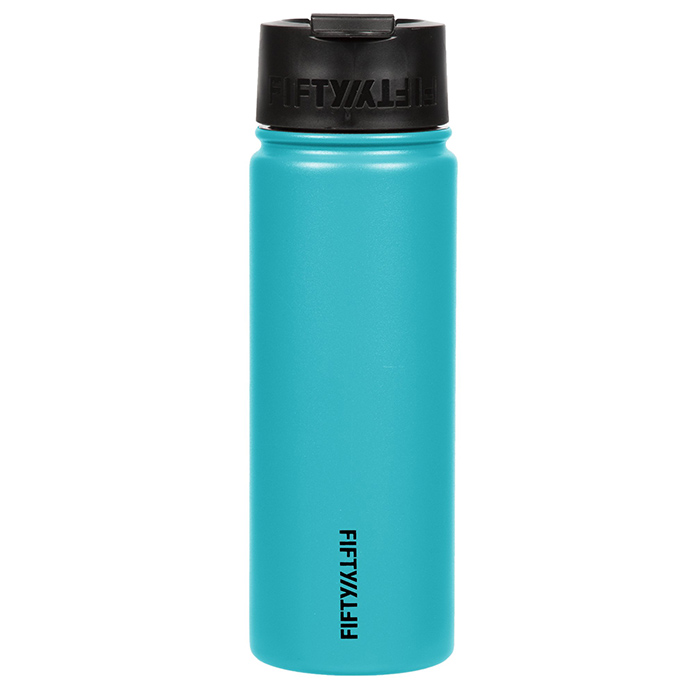 Fifty Fifty Vacuum Insulated Bottle Flip Lid 591ML (Aqua)