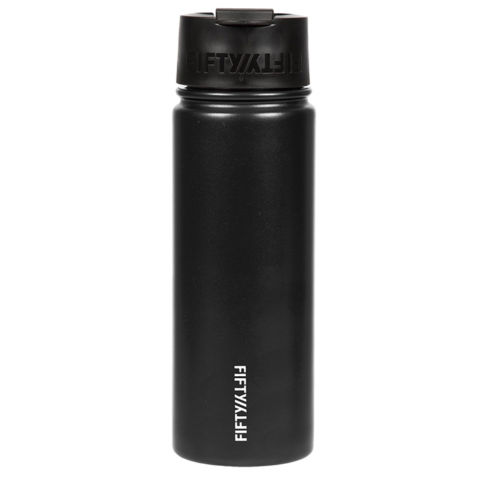 [V20005BK0] Fifty Fifty Vacuum Insulated Bottle Flip Lid 591ML (Matte Black)