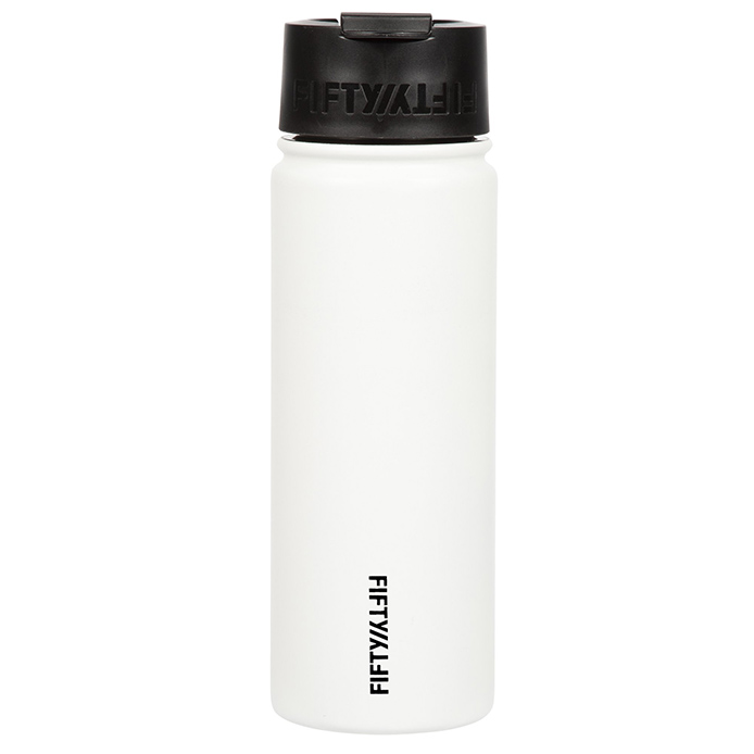 Fifty Fifty Vacuum Insulated Bottle Flip Lid 591ML (Winter White)