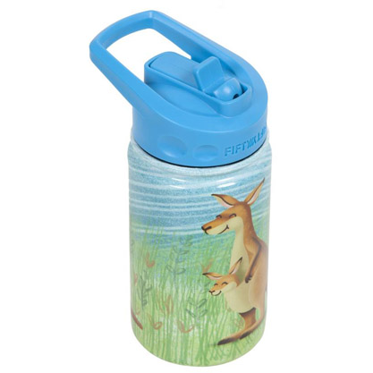 Fifty Fifty Kids Bottle with Straw Lid 350ML (Kangaroo)