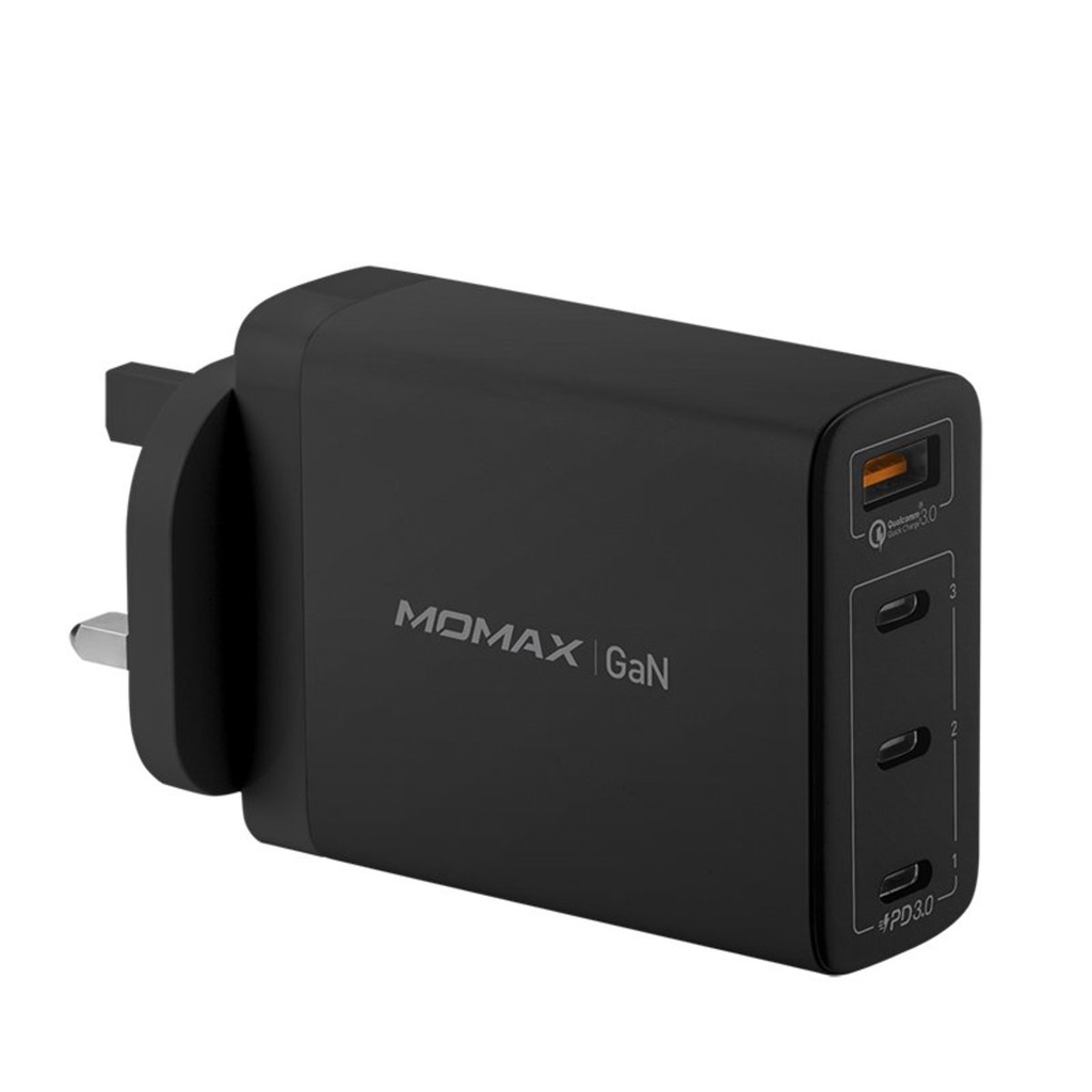 Momax One Plug 100W 4-Port GaN Charger (Black)