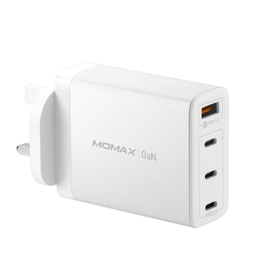 Momax One Plug 100W 4-Port GaN Charger (White)