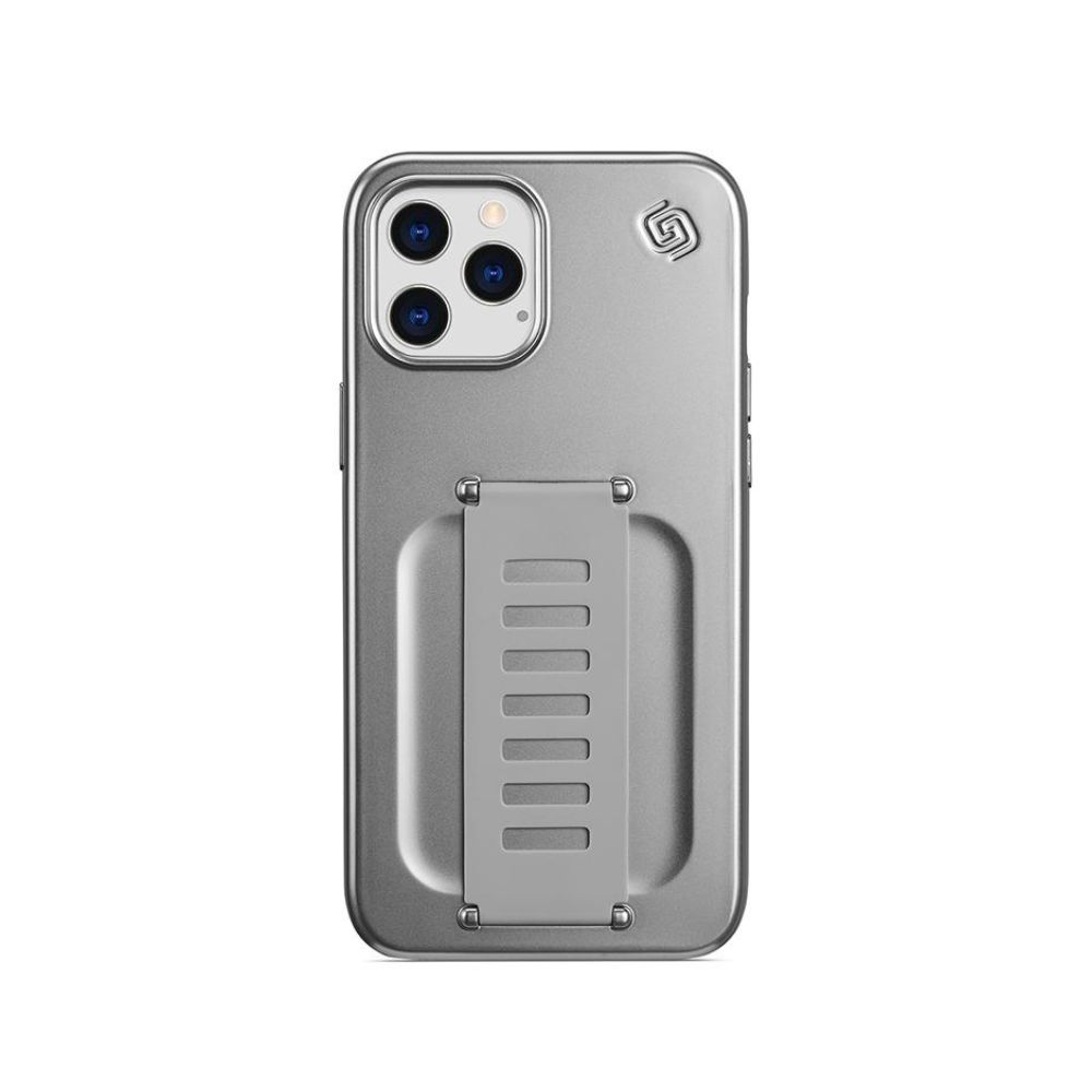 Grip2u SLIM for iPhone 12/12 Pro (Metallic Silver)