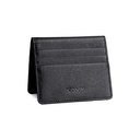Kavy Slim Wallet Front Pocket Leather (Black)