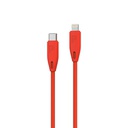 Powerology Braided USB-C to Lightning Cable 1.2M (Red)
