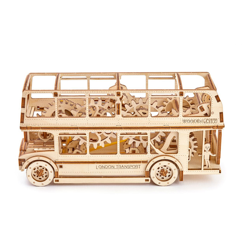 Wooden.City Wooden Mechanical models (London Bus)