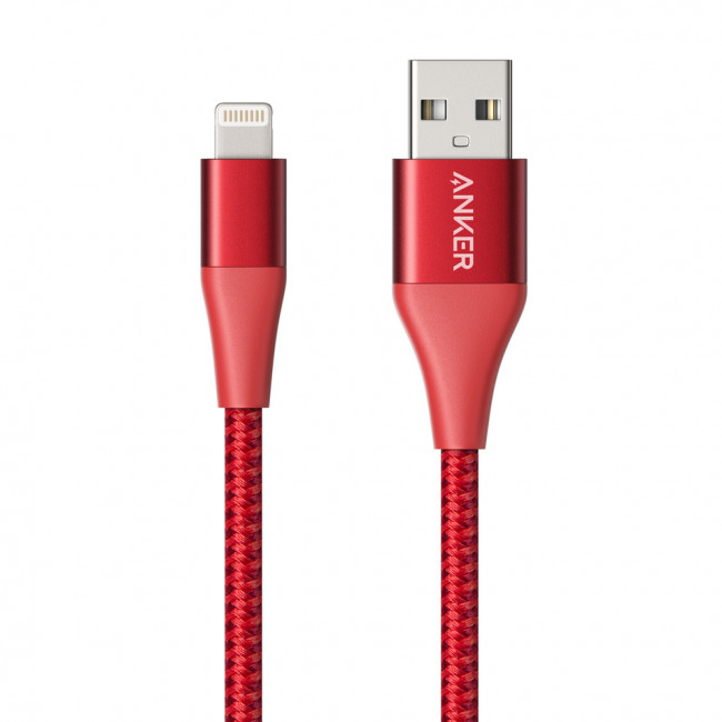 Anker Powerline+ II Lightning 0.9m/3ft C89 (Red)