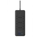 Powerology Smart Multiport Socket 6 AC / 3 USB &amp; USB-C PD