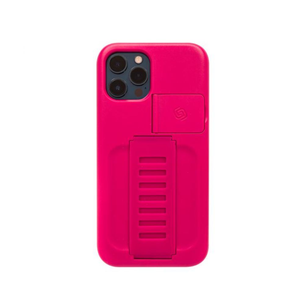 Grip2u Boost Case with Kickstand for iPhone 12/12 Pro (Berry)