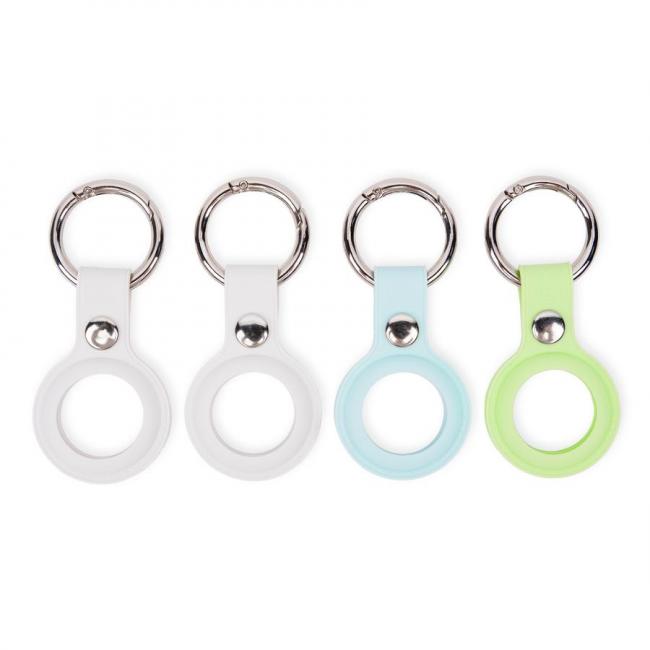 Grip2u Silicone Case with key ring for AirTag 4 Pack