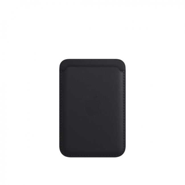 Apple iPhone Leather Wallet with MagSafe (Midnight Black)