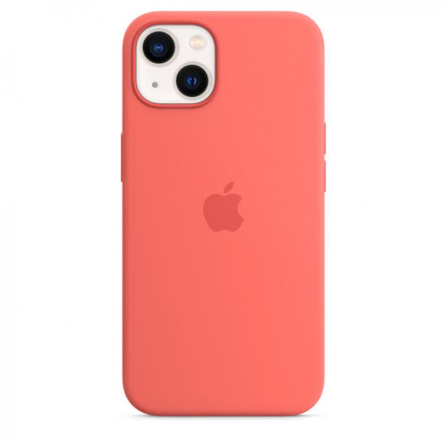 Apple Silicone with Magsafe for iPhone 13 (Pink Pomelo)
