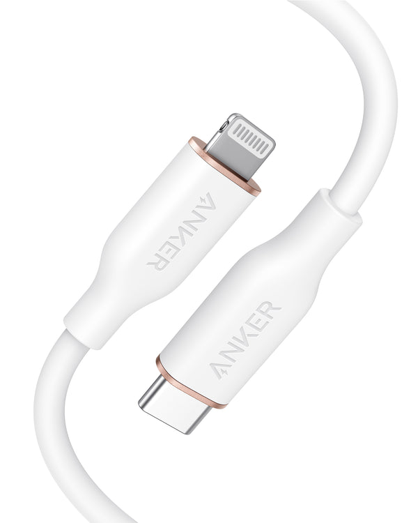Anker PowerLine III Flow USB-C to Lightning 0.9m/3ft (White)