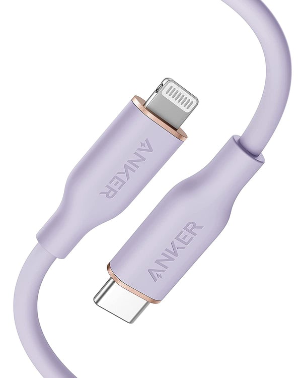 Anker PowerLine III Flow USB-C to Lightning 0.9m/3ft (Purple)