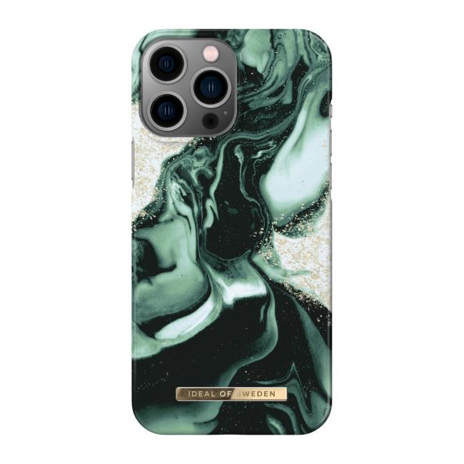 Ideal of Sweden Fashion Case for iPhone 13 Pro Max (Golden Olive Marble)