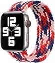 WIWU Braided Solo Loop Watchband For iWatch 42-44mm / S:130mm (Pink/Red)