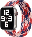 WIWU Braided Solo Loop Watchband For iWatch 42-44mm / M:142mm (Pink/Red/Blue)