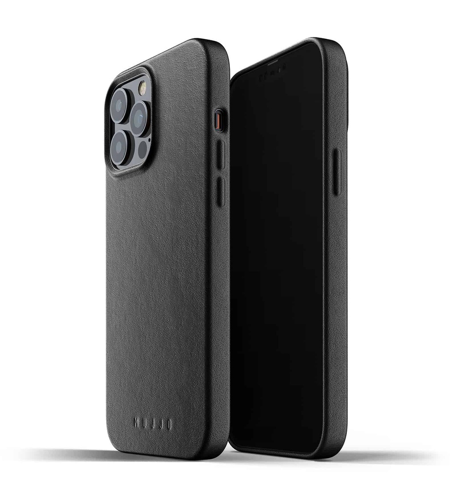 Mujjo Full Leather Case for iPhone 13 Pro Max (Black)