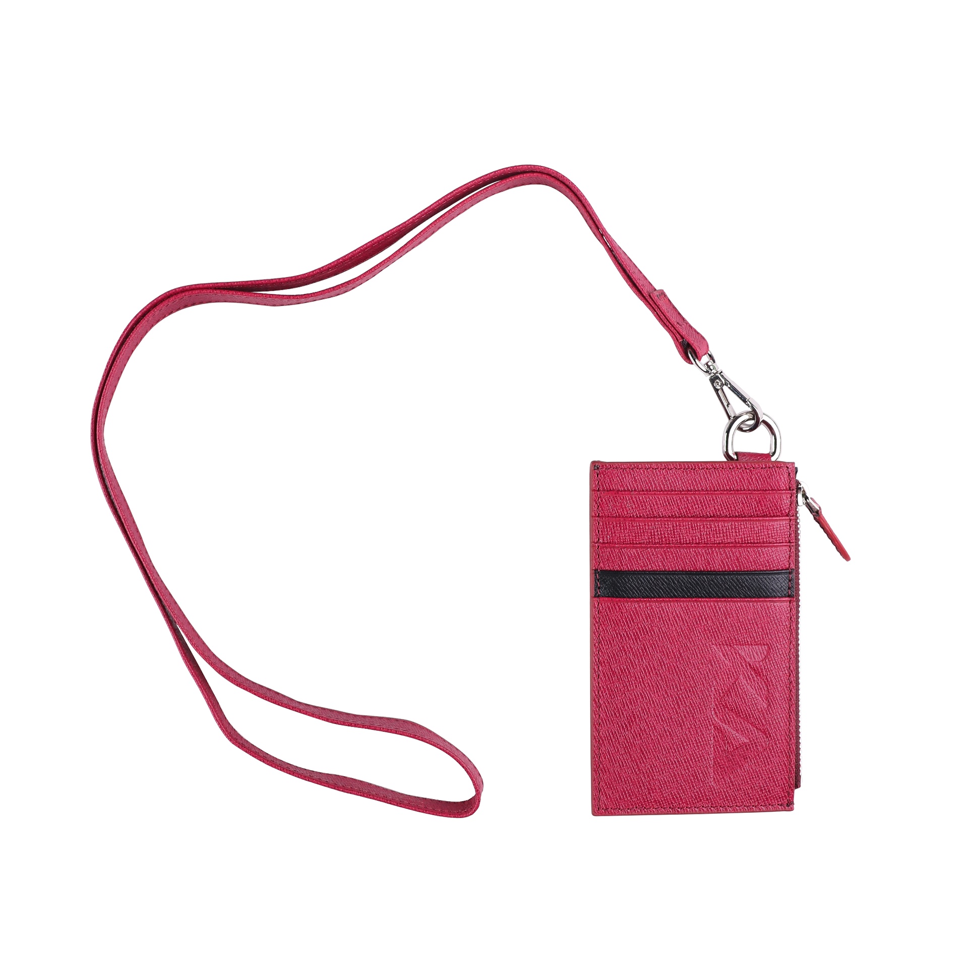 [KAVY-NECK-MAR] Kavy Necklace Leather Wallet (Maroon)