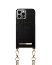iDeal of Sweden Atelier Necklace iPhone 13 Pro (Jet Black Croco)