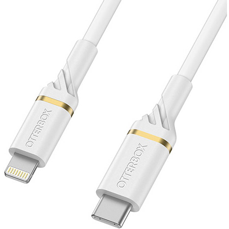 OtterBox Lightning to USB-C Fast Charge Standard Cable 1m (White)