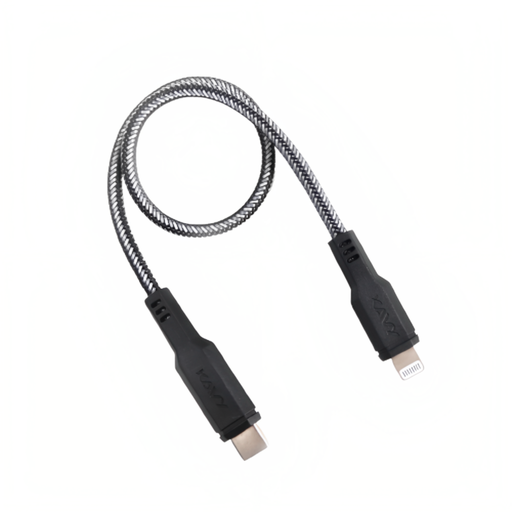 [EV0069] Kavy Woven 3A Lightning to Type-C Cable 0.3m