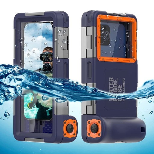 [X0033ZP047] Shellbox Diving Waterproof Phone Case 2nd Gen (Blue)