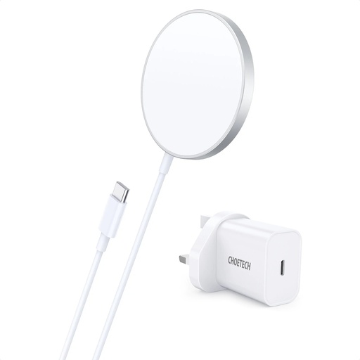[T517-F-FX-UK202WH] Choetech Wireless Charger 20W + Magsafe (White)