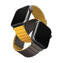 يونيك ريفكس سوار ساعة أبل مغناطيسي 45/44/42 مم (أصفر/زيتي)