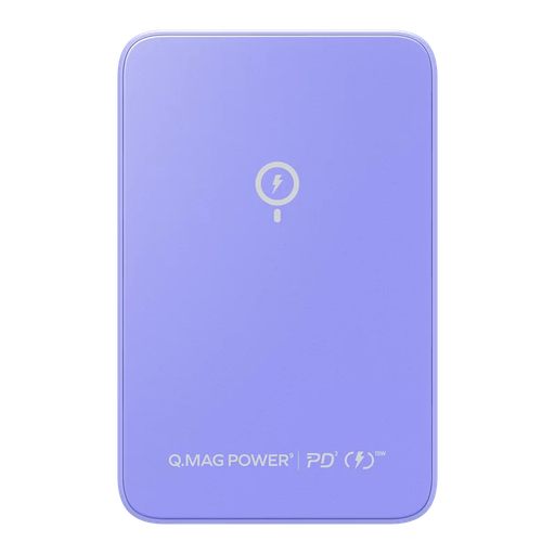 [IP109U] Momax Magnetic Wireless Powerbank with Stand 5000mAh (Purple)