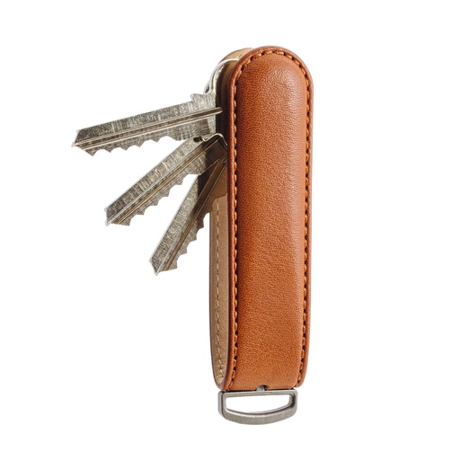 [Jibbon_TAN] جيبون كي ميدالية مفاتيح + مفتاح متعدد الاستخدامات (بني)