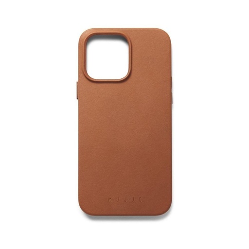 [MUJJO-CL-027-TN] Mujjo Full Leather Case with MagSafe for iPhone 14 Pro (Tan)