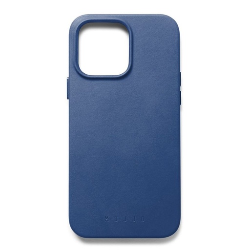 [MUJJO-CL-029-BL] Mujjo Full Leather Case with MagSafe for iPhone 14 Pro Max (Monaco Blue)