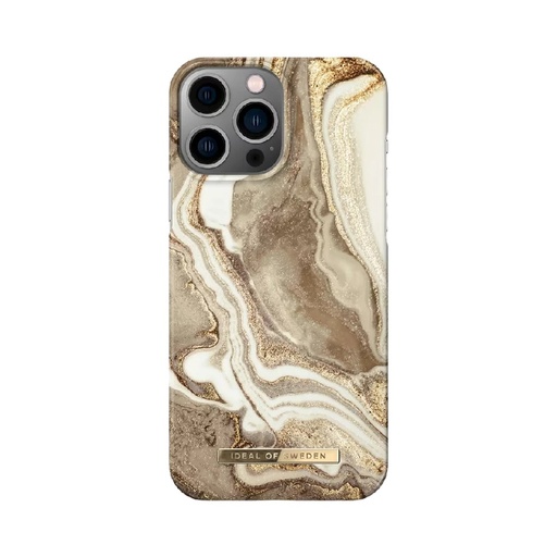 [IDFCGM19-I2261P-164] Ideal of Sweden Fashion Case iPhone 14 Pro (Golden Sand Marble)