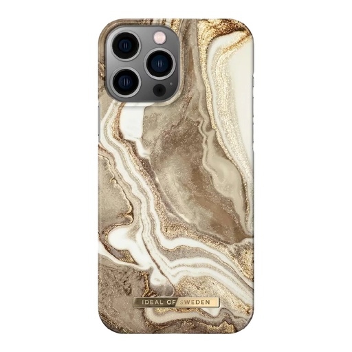 [IDFCGM19-I2267P-164] Ideal of Sweden Fashion Case iPhone 14 Pro Max (Golden Sand Marble)