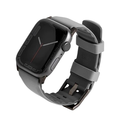 [UNIQ-41MM-LINUSGRY] يونيك إيرسوفت سيليكون سوار ساعة أبل 38/40/41 مم (رمادي)