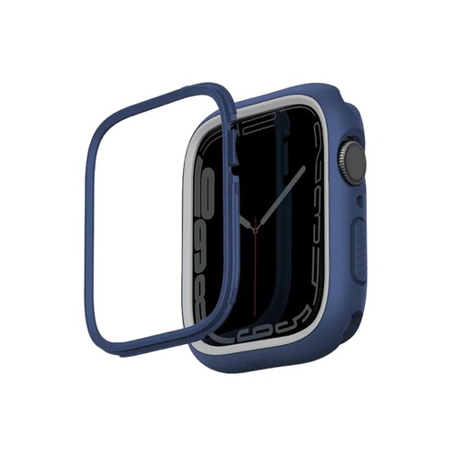 [UNIQ-45MM-MDBLUGRY] UNIQ Moduo Apple Watch Case with Interchangeable PC Bezel 45/44mm (Marine Blue/Grey)