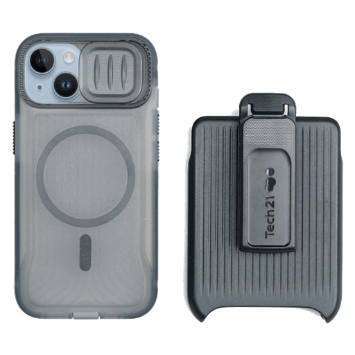 [T21-9645] Tech21 EvoMax iPhone 14 Plus-Magsafe w/ Holster (Tinted)