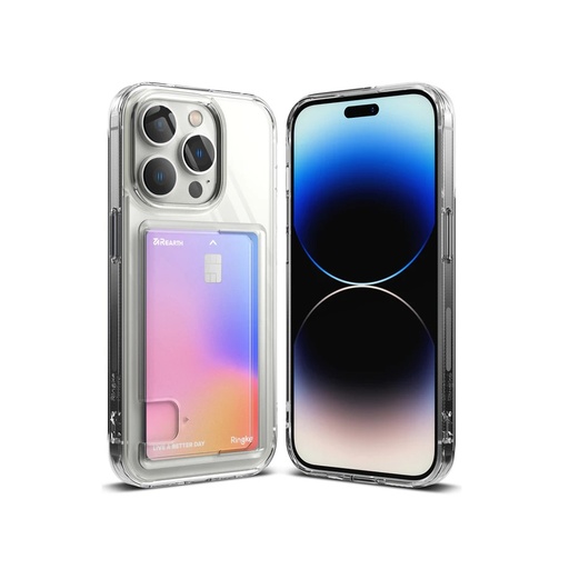 [FCD641E52] Ringke Fusion Card Cover for iPhone 14 Pro (Clear)
