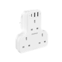 Momax ONEPLUG PD20W 2A1C 3 outlet T strip (White)