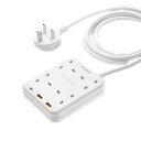 Momax ONEPLUG PD20W 2A1C 4 outlet  (White)