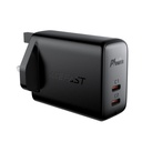 Acefast PD40W (USB-C+USB-C) Dual Port Charger (UK) (Black)