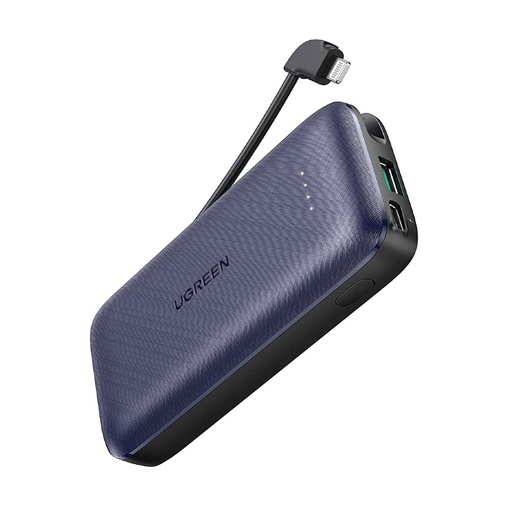 [10398] UGREEN Powerbank 10000mAh  PD 20W with Lighting Cable
